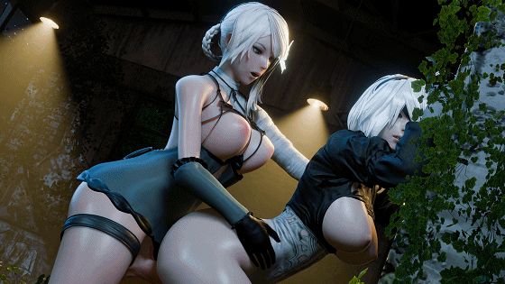 [3D/无修/CV] Axcell_CG 2401-03：凯妮+2B+玛莉萝丝+嘉米+毒药+伊莉丝 超粗黑巨根上位骑乘 [918M/WY]-飞雪acg论坛