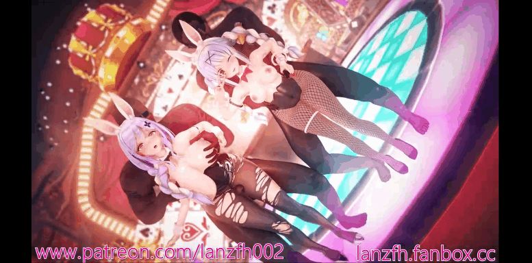 【MMD/lanzfh/纯啪】虚拟主播：兔田家母女盖饭【134m/720p百度】-飞雪acg论坛